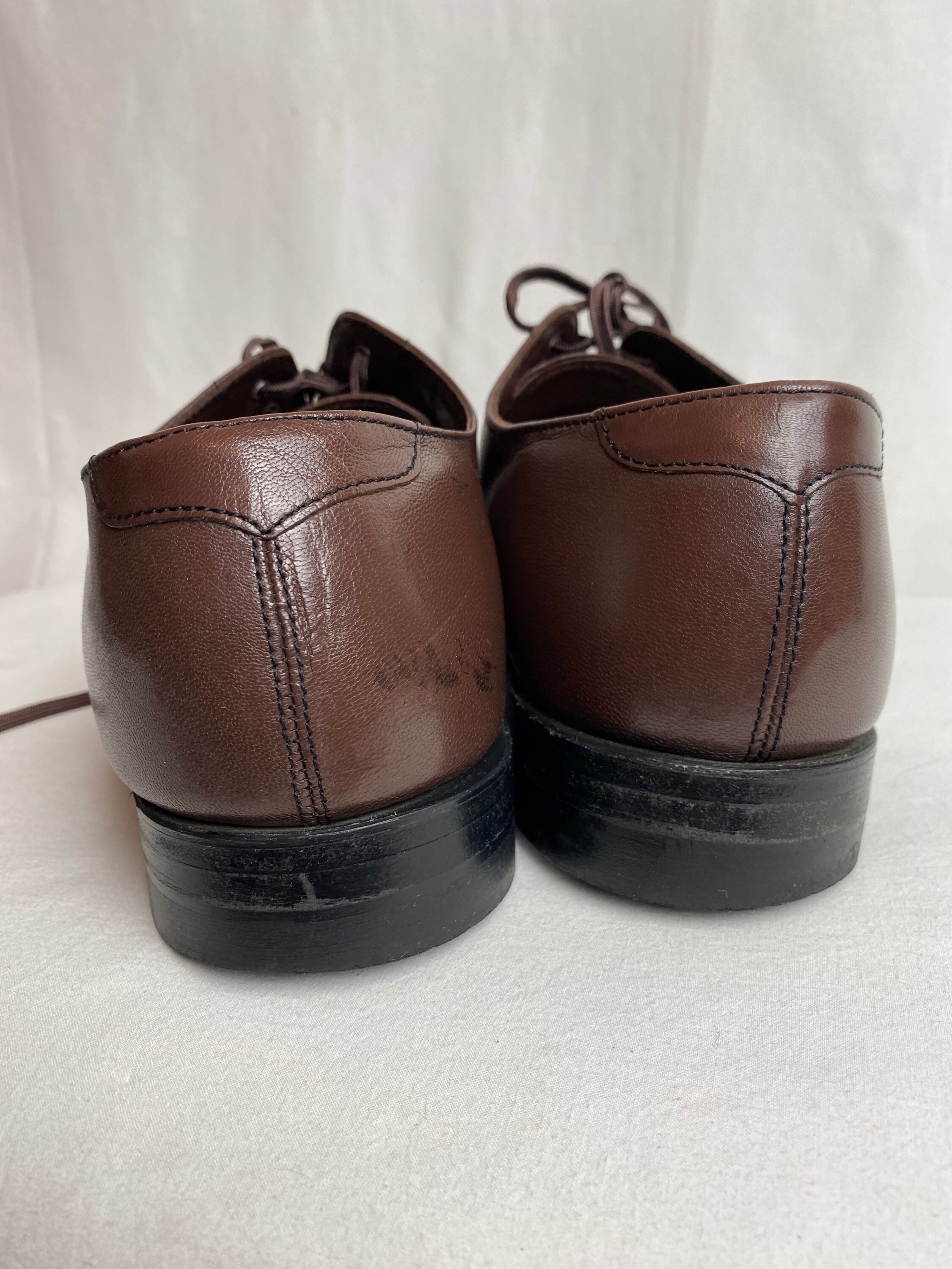 Zapatos Oxford Marrón Medio Con Cordones De New Look