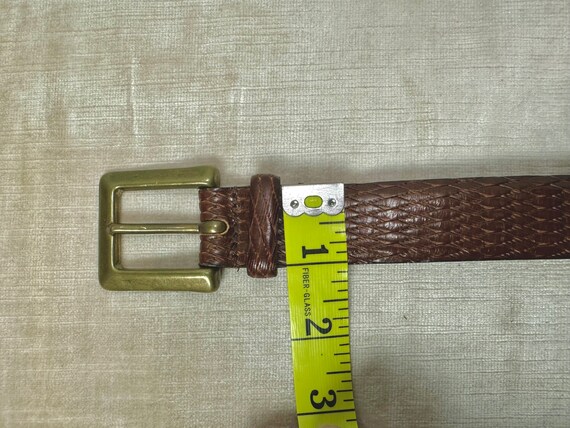 Vintage Italian Leather Belt~ Ashworth Men display picture 3