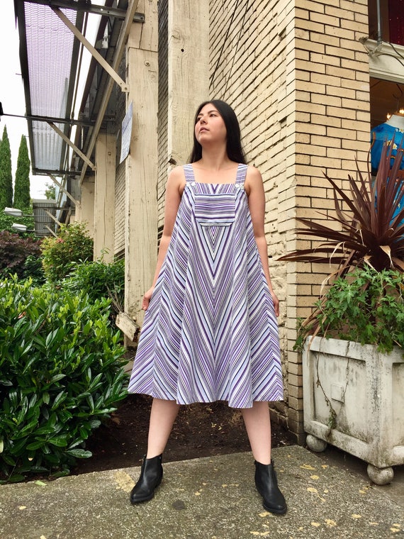 1970s | Sun dress | A line | tent dress | chevron