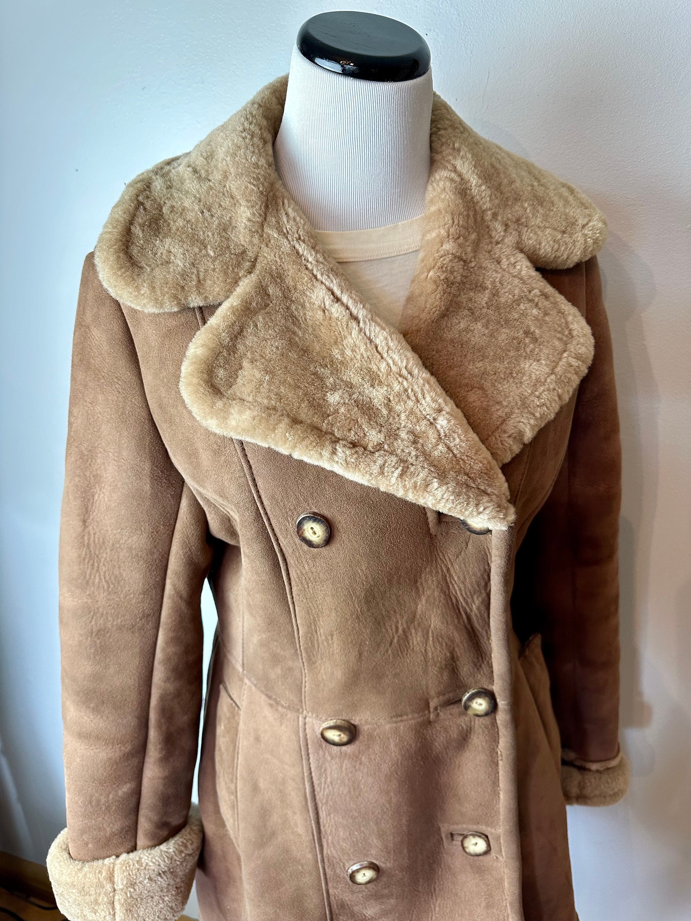 1970's Shearling Coat~ Fitted Women's Cut~ Western Vibes