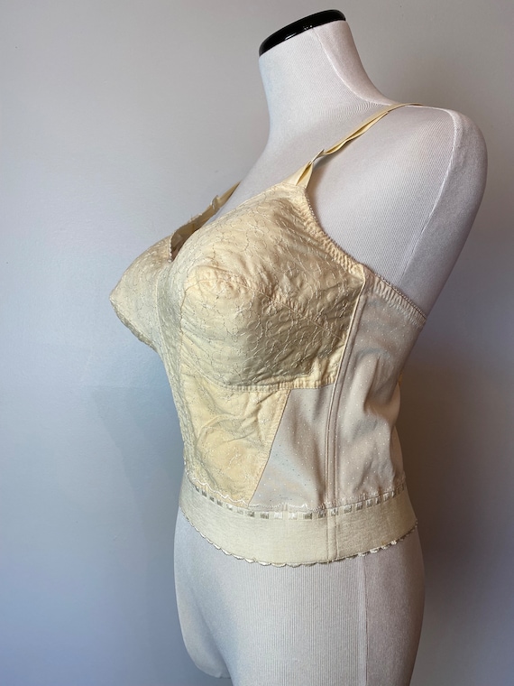 Vintage 1950’s bullet bra~ 40 C cotton deadstock … - image 3
