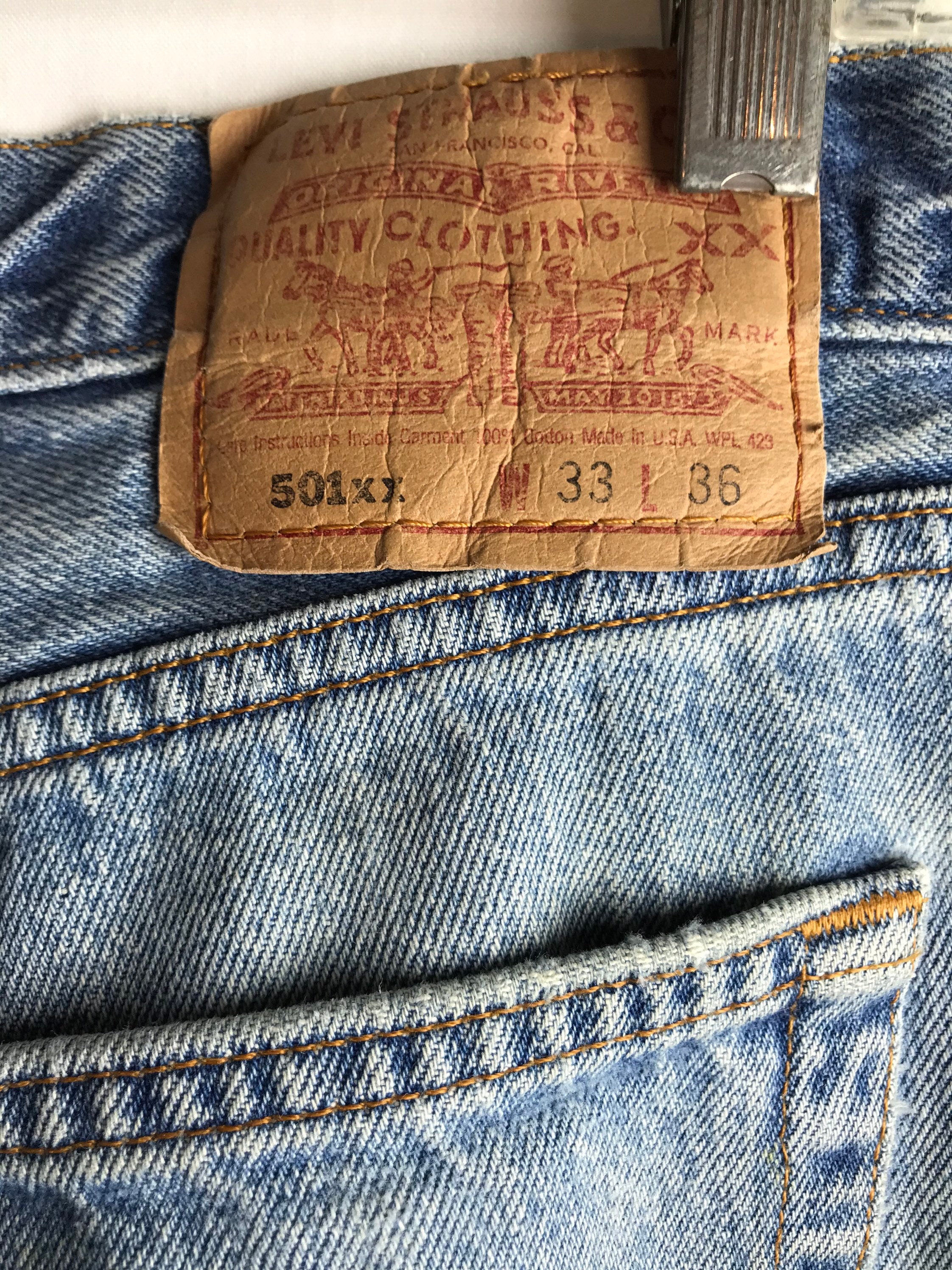 Vintage Levis 501 Xx 1980s Distressed 80s 90s Denim Etsy