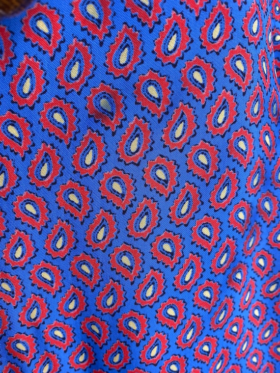 40's 50's Rayon Pajama Set~ Tops Bottoms With Robe~ Blue Red 40's 50's Rayon Pajama Set~ Tops Bottoms With Robe~ Blue Red