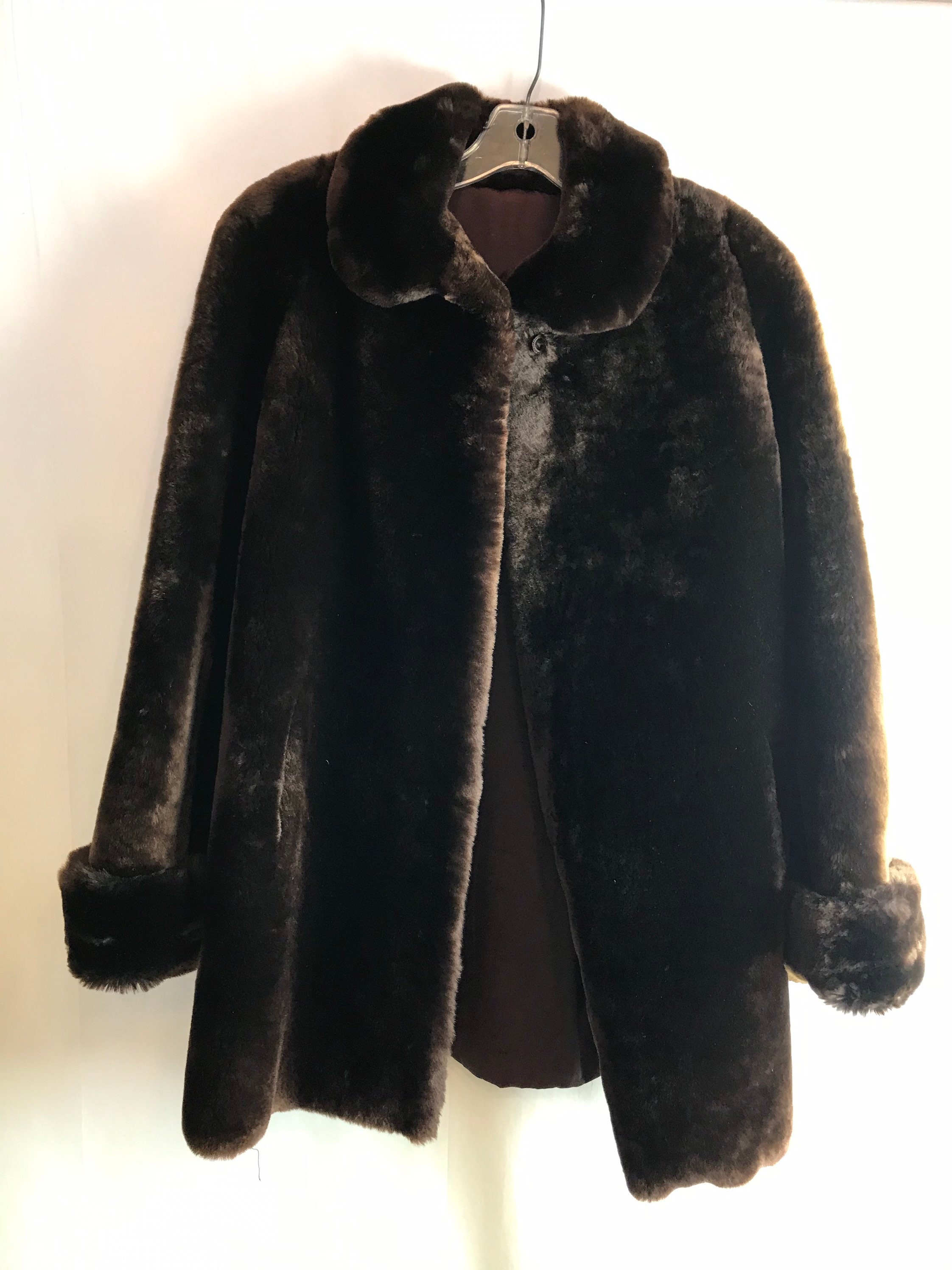 Mouton Fur Coat - Etsy