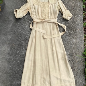 1900’s Edwardian 100% raw silk dress~ antique costuming ~ theater gown~ ornate delicate~ true vintage dresses ~petite
