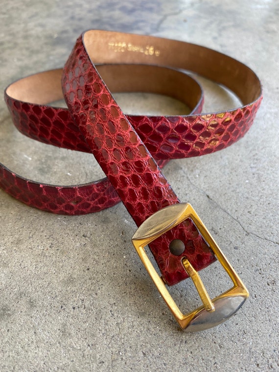 Ceinture top fine rouge