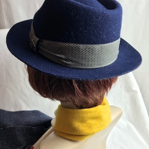 Mens blue fedora hatGoorin bros unisex androgynous style vintage inspired Stylish hat mens or womens hats Size Small image 9
