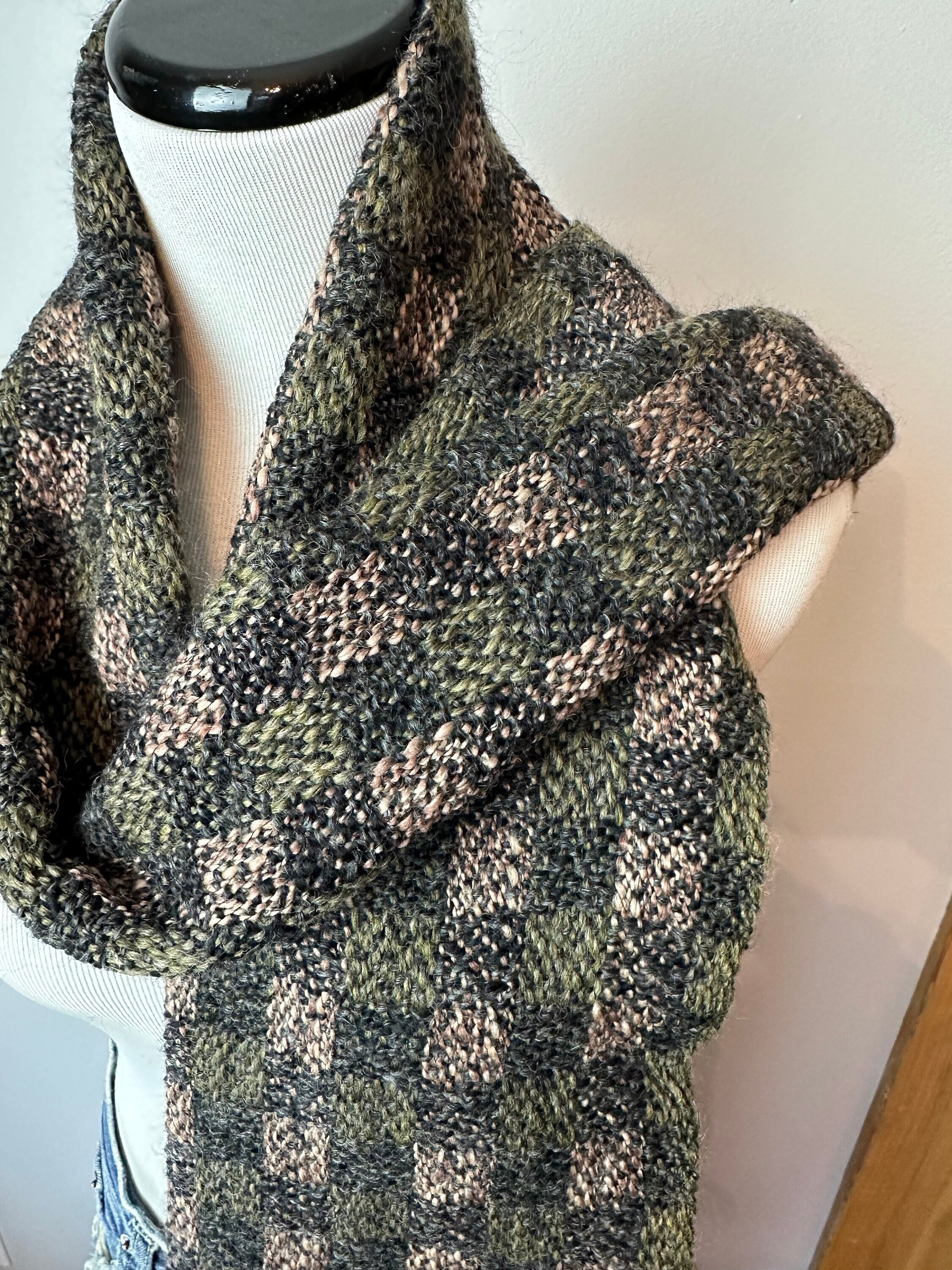 小物 1980s hand knitted mohair scarf 80's Mohair Scarf - Etsy