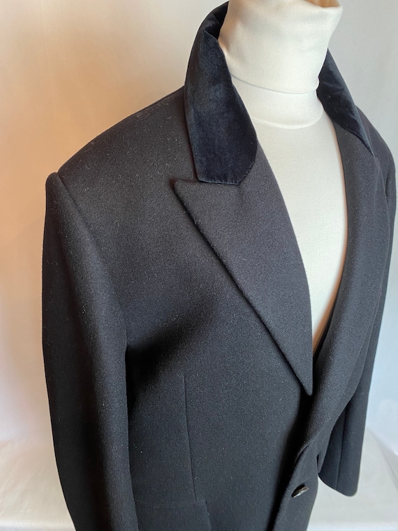 Men’s Black overcoat ~ Dress jacket~ long wool ja… - image 1