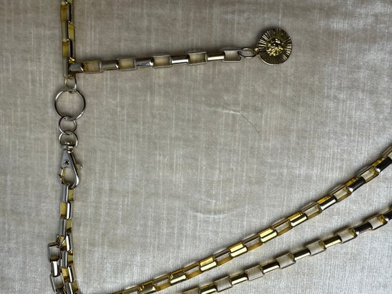 Vintage 60’s 70’s gold chain link belt~ shiny hig… - image 7