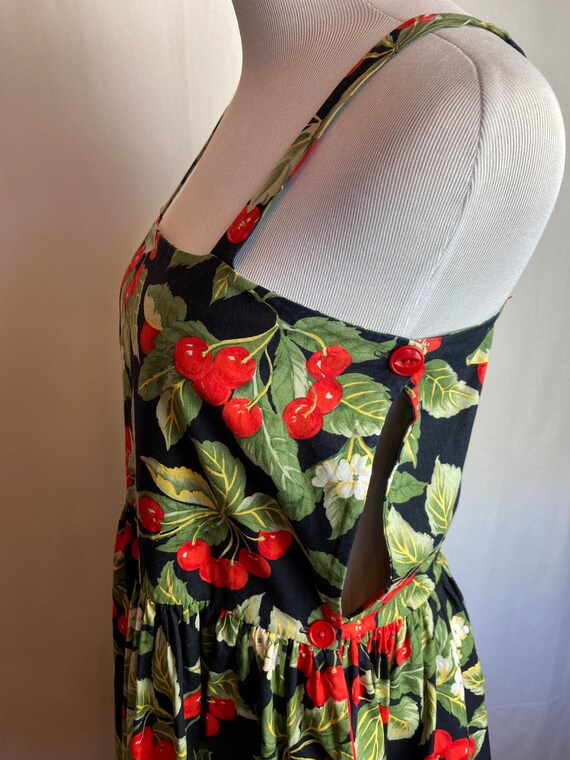 Vintage cotton sundress ~80’s 90’s cherry cherrie… - image 2