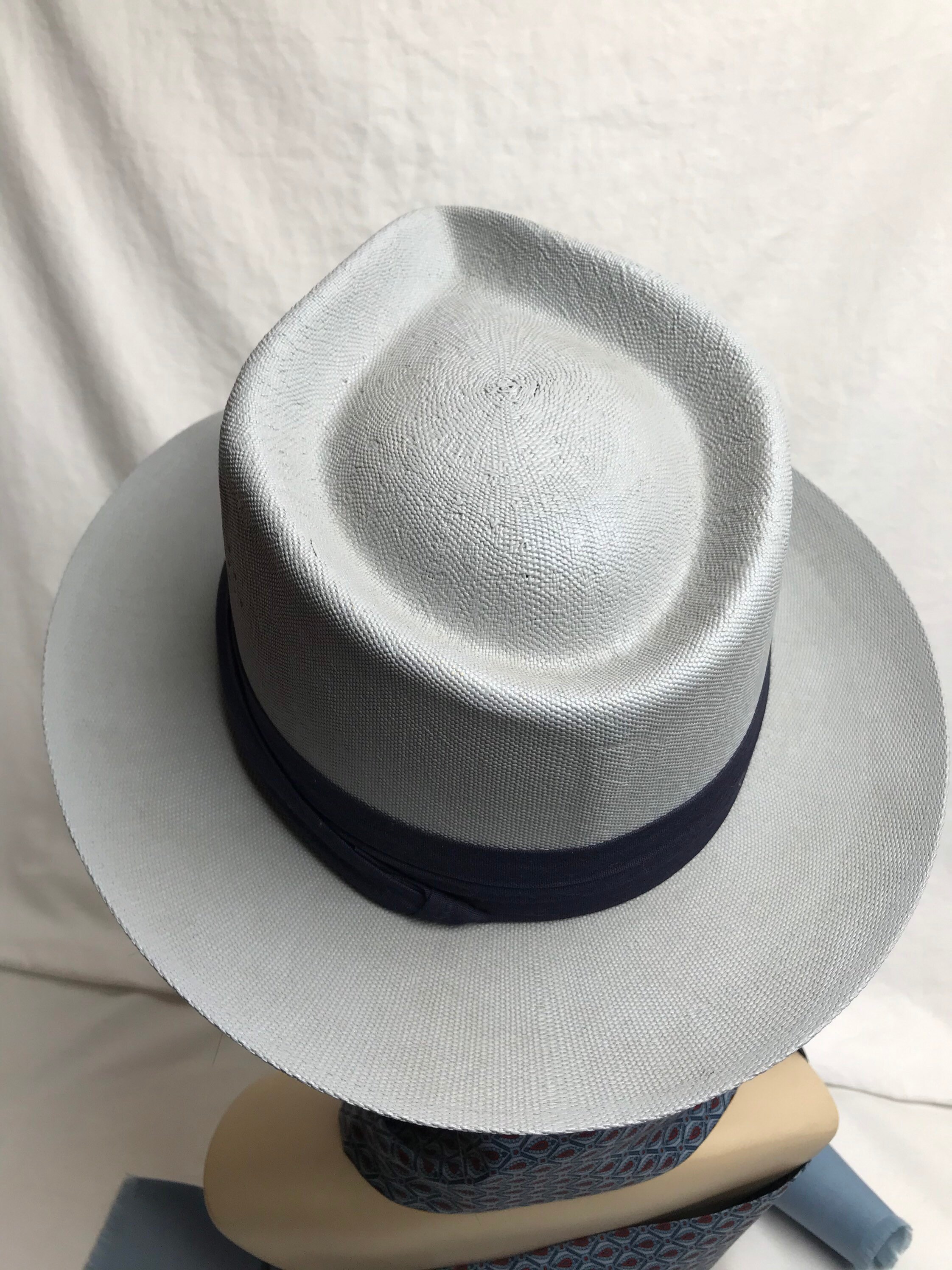 50s 1950s Hat Waterproof Fedora Straw 