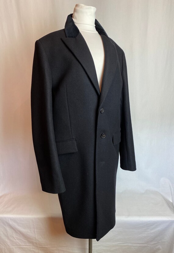 Men’s Black overcoat ~ Dress jacket~ long wool ja… - image 4