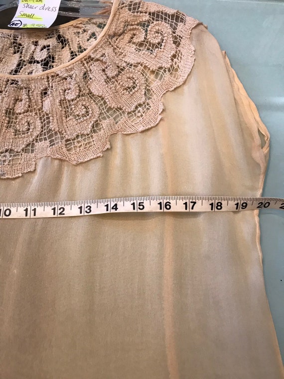 20’s 30’s wedding dress silk crepe ivory cream- l… - image 7