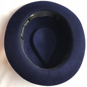 Mens blue fedora hatGoorin bros unisex androgynous style vintage inspired Stylish hat mens or womens hats Size Small image 7