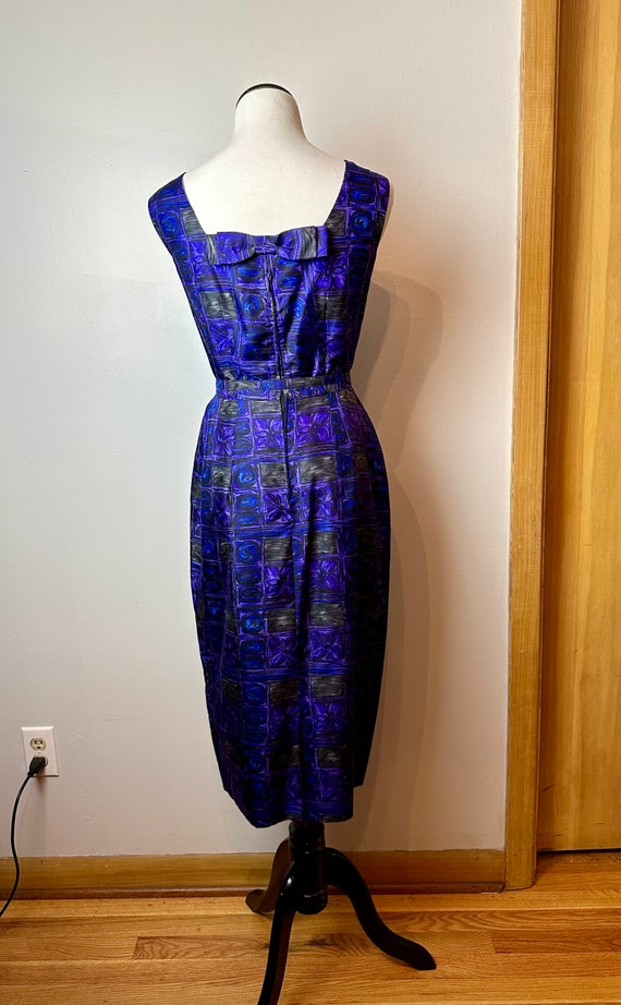 Vintage purple silk dress & matching jacket belt~… - image 8