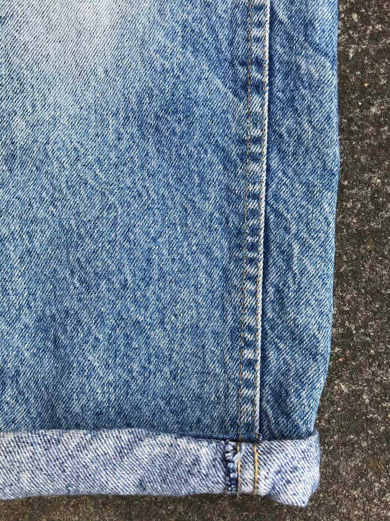 80s Womens Lee Jeans vintage high waisted denim distressed original faded blue rugged 100% cotton XXSM size or juniors image 8