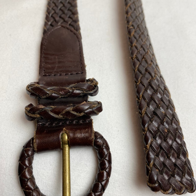 Narrow Brown Leather Belt main image 1