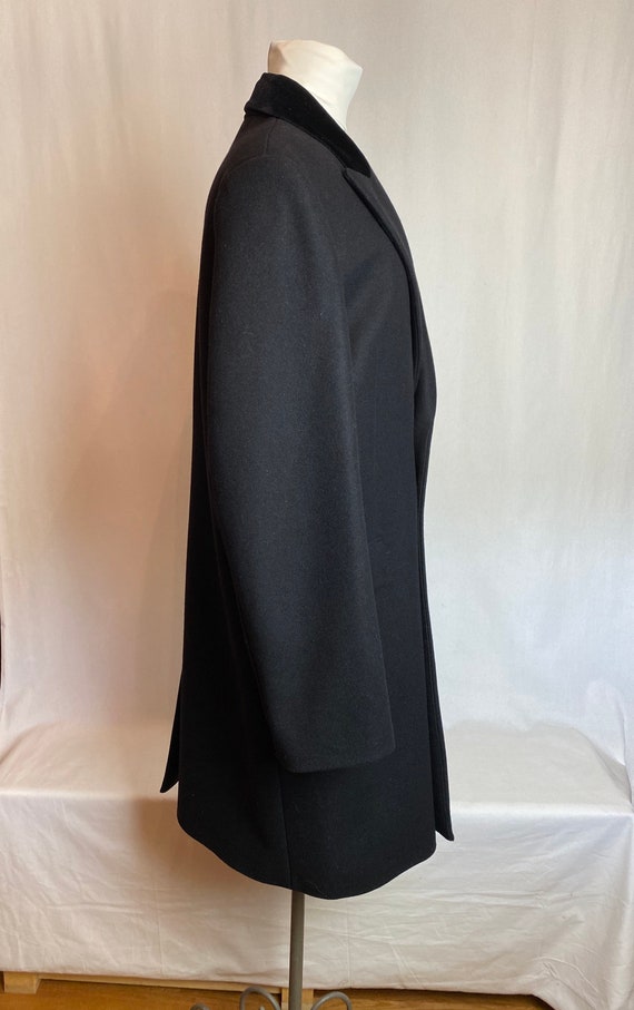 Men’s Black overcoat ~ Dress jacket~ long wool ja… - image 5