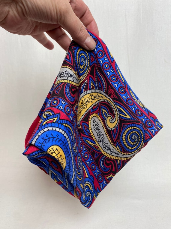 TOOTAL 60s ヴィンテージ シルクストール ペイズリー柄 バーガンディ TOOTAL 60s ヴィンテージ シルクストール ペイズリー柄 バーガンディ