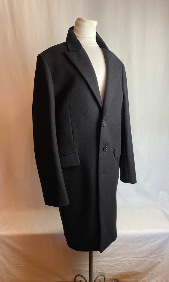Men’s Black overcoat ~ Dress jacket~ long wool ja… - image 7