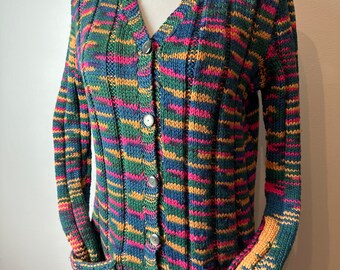 お*て様 60s Jantzen wool knit cardigan XL b VTG 1960's Jantzen Wool Cardigan Sweater~ off White Tiny