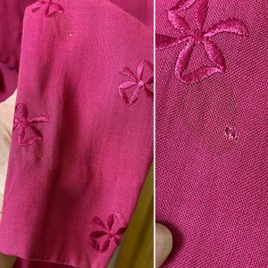Sweet 1940s Swing skirt Bolero Set Raspberry pink with bows cropped open waist jacket swishy bias cut skirt image 6