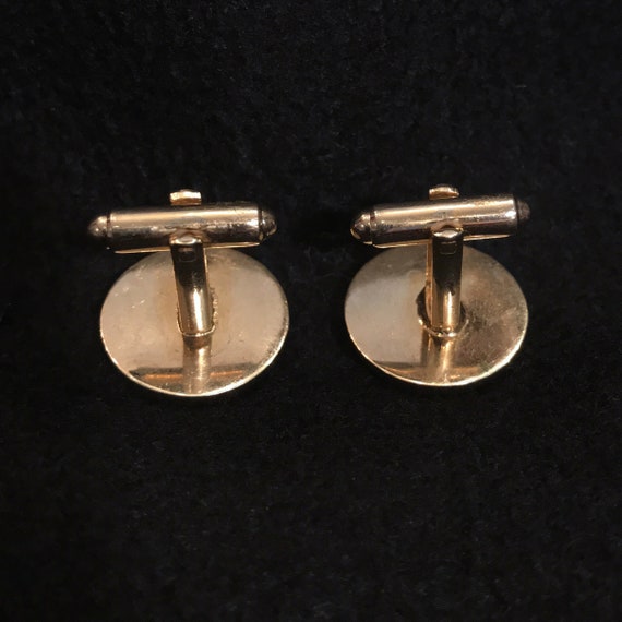 Tigers eye cuff links~ 1960's~ sharp set~ mid cen… - image 6