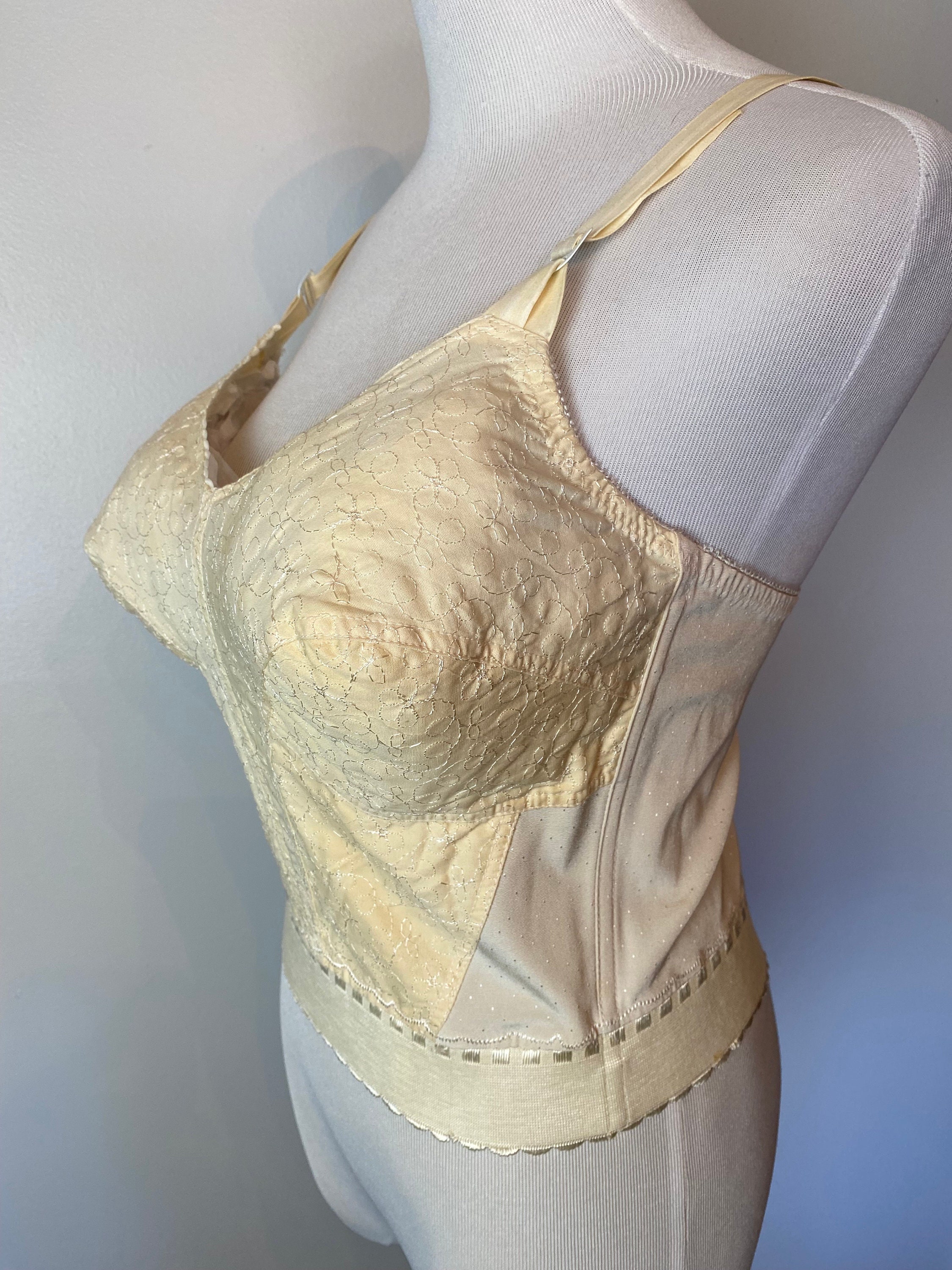 Vintage 1950s Bullet Bra 40 C Cotton Deadstock With Tags 50s Pinup Style  Sears Cage Bra -  Hong Kong