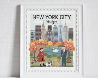 New York City (stad Love) - Art Print (8 x 10)