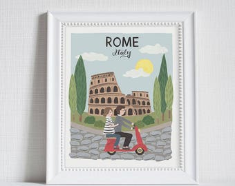 Rome (stad Love) - Art Print (8 x 10)