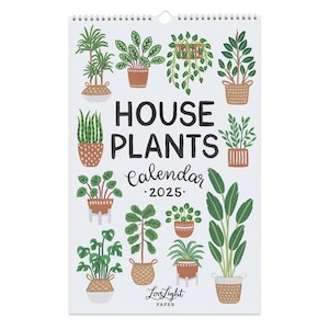 House Plants - Calendar 2025 (size 11x17)