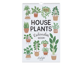 House Plants - Calendar 2024 (size 11x17)