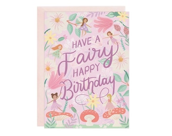 Fairy Garden - Birthday Card