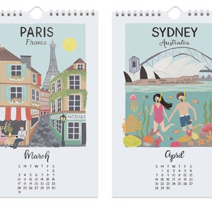 City Love Mini Calendar 2024 size 6x9 image 3