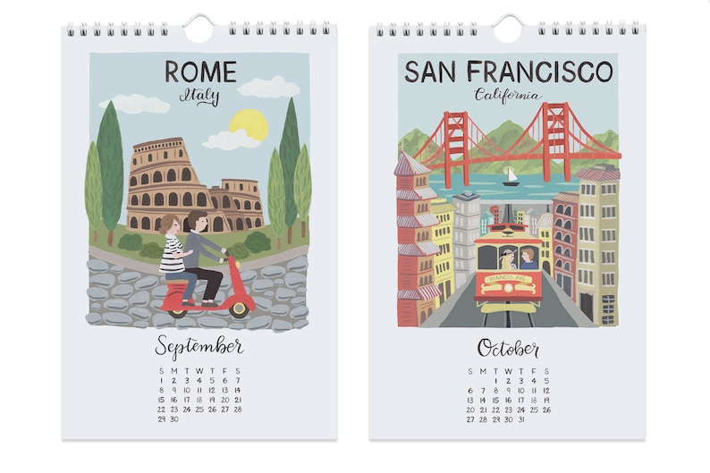 City Love Mini Calendar 2024 size 6x9 image 6