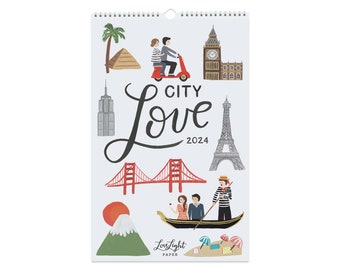 City Love - Calendar 2024 (size 11x17)