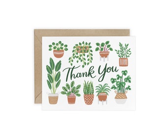 House Plants Thank You Card