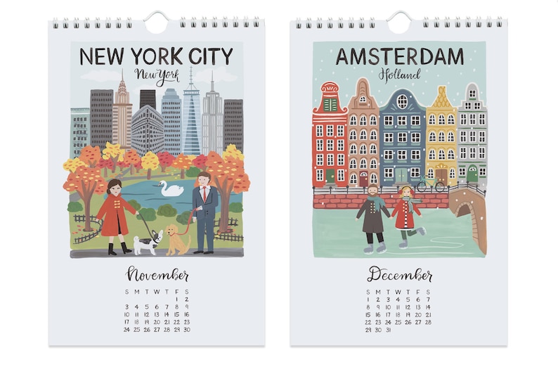 City Love Mini Calendar 2024 size 6x9 afbeelding 7