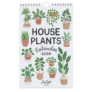 Plantes d'intérieur - Mini calendrier 2026 (taille 6 x 9)