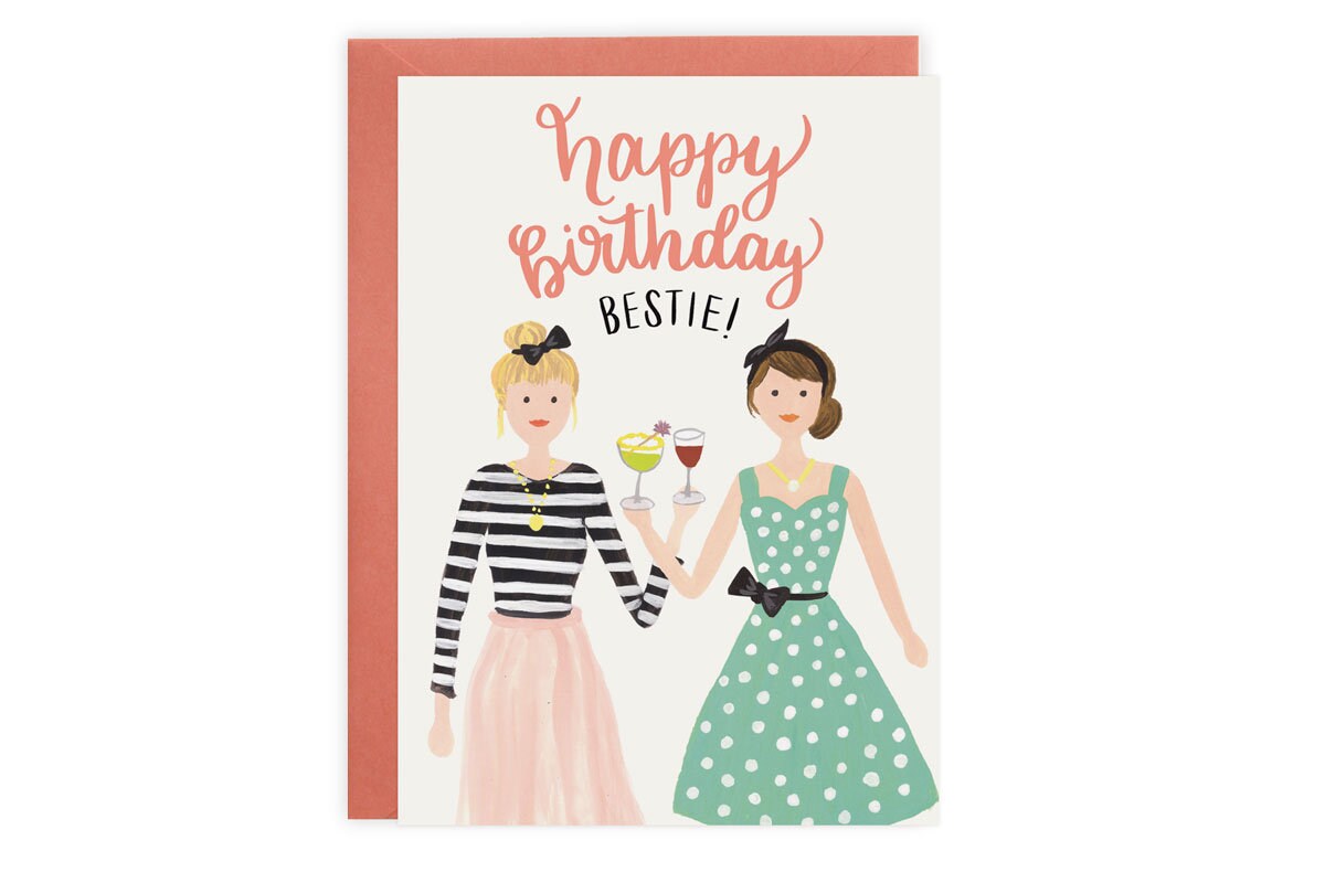 Happy Birthday Bestie Card The Abby | Etsy