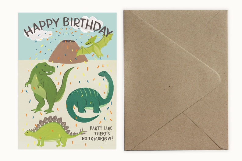 Dinosaur Birthday Card image 2