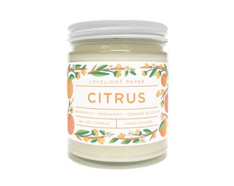 Citrus - Scented Soy Candle