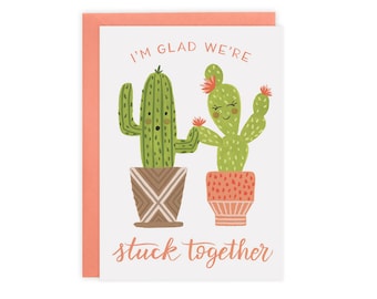 Stuck Together (Cactus) Card