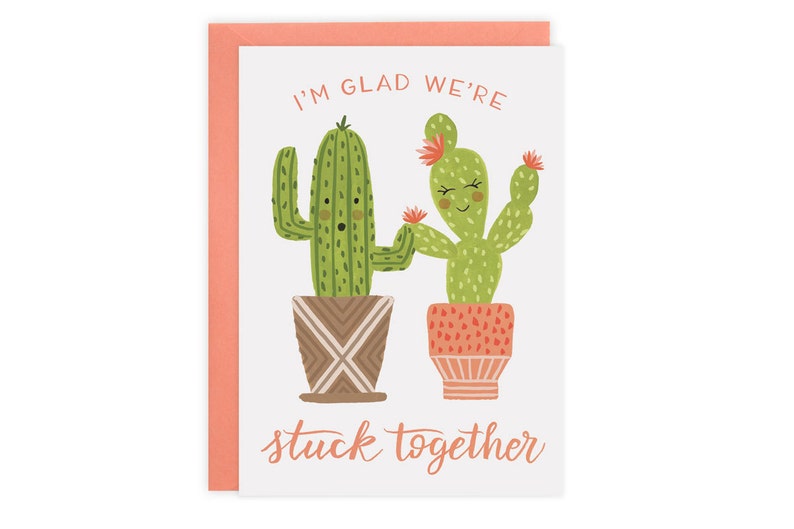Stuck Together Cactus Card image 1