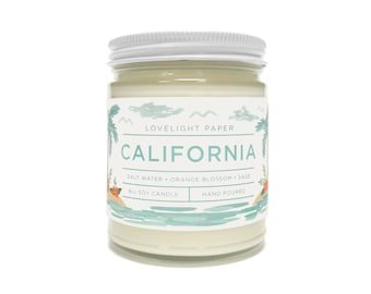 California - Scented Soy Candle