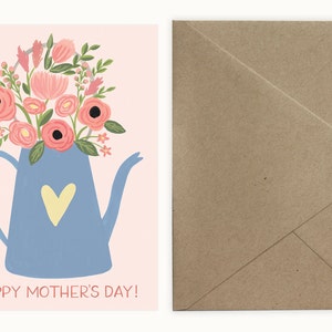 Flower Can Happy Mother's Day Paper Bag (Kraft)