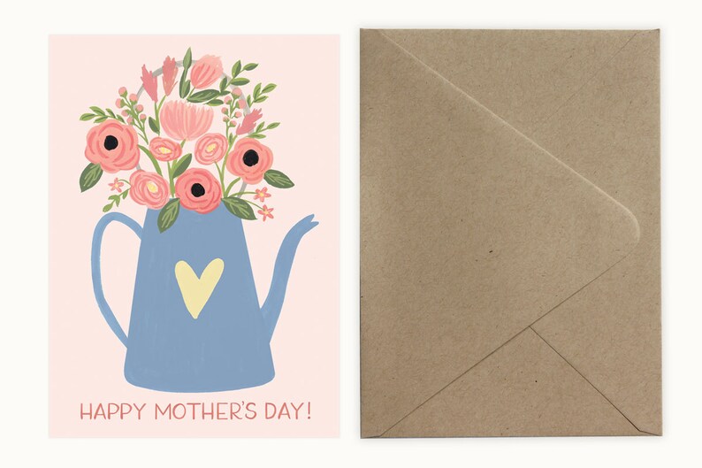 Flower Can Happy Mother's Day Paper Bag (Kraft)