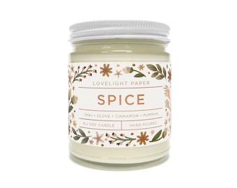 Spice - Scented Soy Candle