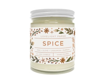 Spice - Bougie de soja parfumée